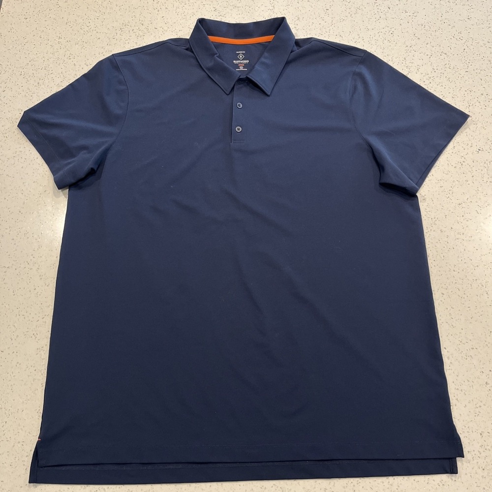 Bluffworks Piton Polo Mens 2XLT Tall Blue Classic Fit Short Sleeve